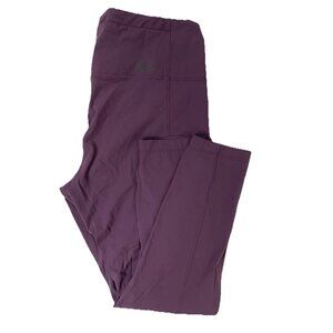 Mountain Equipment Coop Women's L Purple Pants Athletic Stretch Capri Hiking